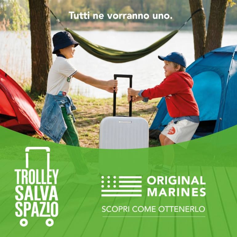 Da Original Marines ottieni il nuovo trolley salva spazio!